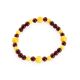 Bright Amber Beaded Bracelet The Prague, image , picture 5