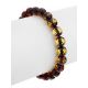 Green Amber Beaded Bracelet, Length: 15, image , picture 3