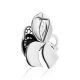 Floral Design Silver Pearl Pendant, image , picture 3