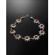 Sterling Silver Bracelet With Cognac Amber The Helios, image , picture 2