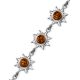 Sterling Silver Bracelet With Cognac Amber The Helios, image , picture 4