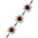 Silver Link Bracelet With Cherry Amber The Helios, image , picture 4