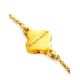 Gold-Plated Chain Bracelet With Honey Amber The Monaco, image , picture 4