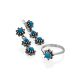 Ultra Feminine Silver Turquoise Earrings The Lace, image , picture 3
