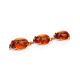 Gold-Plated Silver Link Bracelet With Cognac Amber The Lyon, image , picture 4