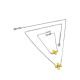 Cross Motif Silver Amber Chain Bracelet The Supreme, Length: 16, image , picture 4