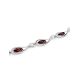 Cherry Amber Silver Bracelet The Fiori, image , picture 4