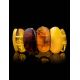 Bright Amber Flat Beaded Bracelet, image , picture 2