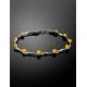 Cute Link Amber Bracelet In Sterling Silver The Leia, image , picture 2