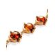 Link Amber Bracelet In Gold Plated Silver The Sphere, image , picture 4