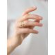Designer Gold Plated Silver Adjustable Ring The Liquid, Ring Size: Adjustable, image , picture 4