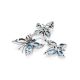 Butterfly Design Silver Topaz Brooch, image , picture 3