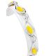 Honey Amber Link Bracelet In Glossy Silver The Fiori, image , picture 3