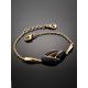 Chic Gilded Silver Amber Bracelet The Sunrise, Length: 15, image , picture 2