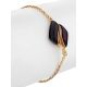 Chic Gilded Silver Amber Chain Bracelet, Length: 15, image , picture 4
