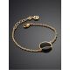 Fashionable Gilded Silver Amber Chain Bracelet The Monaco, Length: 16, image , picture 2