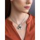 Floral Design Silver Pearl Pendant, image , picture 4