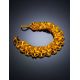 Lemon Amber Braided Bracelet With Glass Beads The Fable, image , picture 2