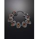Elegant Cognac Amber Link Bracelet In Sterling Silver The Sevilla, image , picture 2