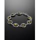 Fabulous Green Amber Bracelet In Sterling Silver The Florence, image , picture 2