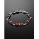 Cherry Amber Link Bracelet In Sterling Silver The Symphony, image , picture 2