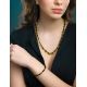 Cognac Amber Beaded Bracelet, Length: 16, image , picture 5