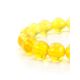 Lemon Amber Ball Beaded Stretch Bracelet, image , picture 3