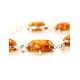 Cognac Amber Link Bracelet In Sterling Silver The Vivaldi, image , picture 3