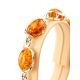 Cognac Amber Link Bracelet In Sterling Silver The Vivaldi, image , picture 2