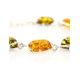 Multicolor Amber Link Bracelet In Sterling Silver The Vivaldi, image , picture 3