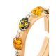 Multicolor Amber Link Bracelet In Sterling Silver The Vivaldi, image , picture 2