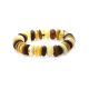 Multicolor Amber Designer Stretch Bracelet, image , picture 4