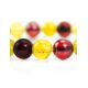 Multicolor Amber Beaded Elastic Bracelet, image , picture 2