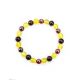 Multicolor Amber Beaded Elastic Bracelet, image , picture 3