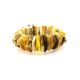 Raw Amber Beaded Stretch Bracelet The Tangerine, image , picture 6
