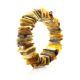 Raw Amber Beaded Stretch Bracelet The Tangerine, image , picture 7