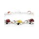 Amber Link Bracelet In Sterling Silver The Orion, image , picture 2