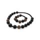 Designer Amber And Metal Beaded Bracelet The Ariadna, image , picture 6