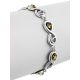 Green Amber Link Bracelet In Sterling Silver The Amour, image , picture 3