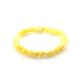 White Amber Beaded Stretch Bracelet, image , picture 3