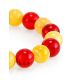 Multicolor Amber Ball Beaded Elastic Bracelet, image , picture 4