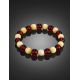 Multicolor Amber Beaded Bracelet, image , picture 2