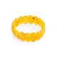 High Polished Honey Amber Elastic Bracelet, image , picture 3