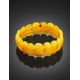 High Polished Honey Amber Elastic Bracelet, image , picture 2