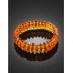 Luminous Cognac Amber Bracelet, Length: 16.5, image , picture 2