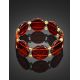 Two Toned Amber Stretch Bracelet, image , picture 2