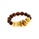 Ethnic Style Wood Amber Bracelet The Cuba, Length: 16, image , picture 3