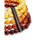 Luminous Mix Tone Faceted Amber Bracelet, Length: 18, image , picture 4