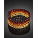 Luminous Mix Tone Faceted Amber Bracelet, Length: 18, image , picture 2