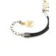 Designer Silver Bracelet With Cognac Amber And Caoutchouc The Meridian, image , picture 5